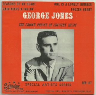 Country Ep George Jones Crown Prince Of Country Music Starday 147