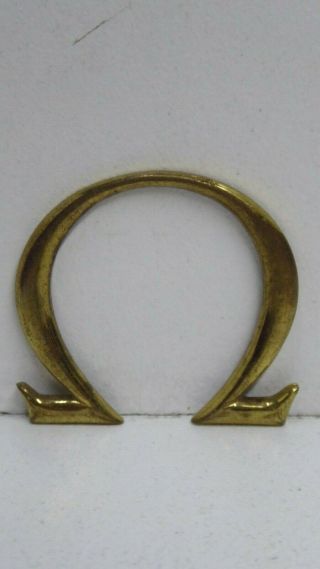 Vintage Jewellery Watch Shop Sign Display Store Counter Omega Brass Symbol