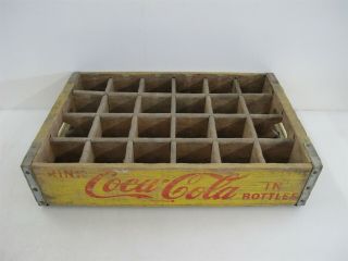 Vintage Coca - Cola Bottle Crate - Holds 24 Bottles - 18x12x4 " Coke
