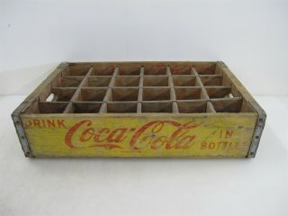 Vintage Coca - Cola Bottle Crate - Holds 24 Bottles - 18x12x4 