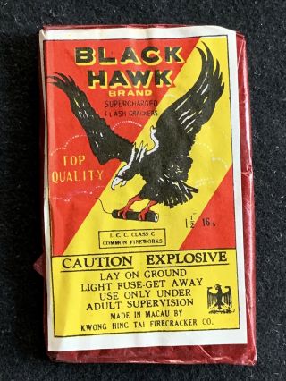 Firecracker Label Black Hawk 16’s Macau Logos