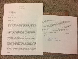 Signed Letter From Elsie Einstein To Herb Yel - And
