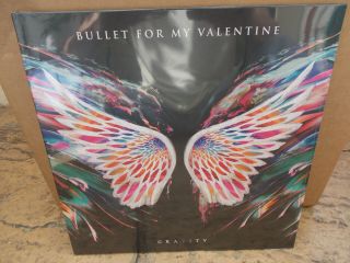 Lp Bullet For My Valentine - Gravity (transparant Pink Clear Black Swirl Vinyl)