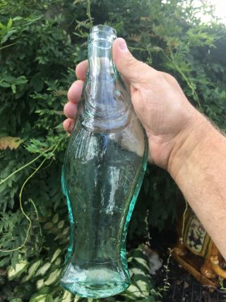 Awesome - 1800s Cod Fish Bottle Light Green With Pontil
