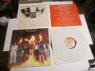 Lynyrd Skynyrd Street Survivors Flames Cover Rare 1977 Lp Vinyl Both Inserts Exc