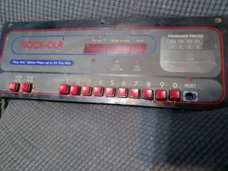 Vintage Rock Ola 496 498 Keypad / Display Unit 55068