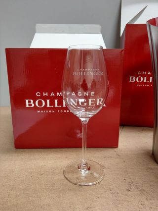 Bollinger Champagne Glasses (set Of 6) - Bnib