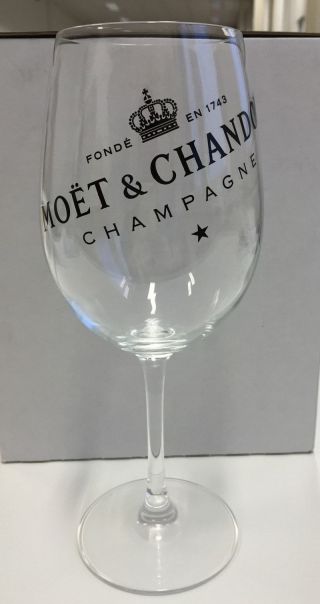 Moet Chandon Ice Imperial Champagne Glasses X 2 Glass Not Plastic Rare