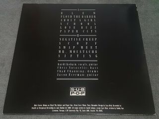 NIRVANA - Bleach - 1992 Sub Pop RARE Bottle Green Marbled Vinyl US Reissue LP 3