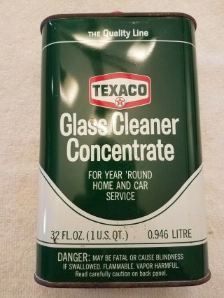 Vintage Texaco Glass Cleaner Concentrate Can Pretty