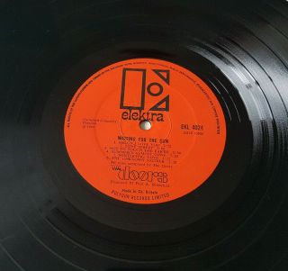 The Doors Waiting For The Sun 1st Uk Lp Red Elektra Mono Stunning Nr