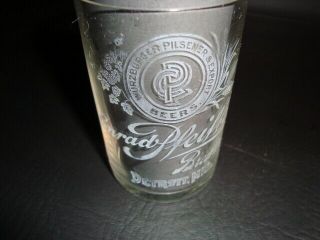 Circa 1910 Pfeiffer Brewing Etched Glass,  Detroit,  Michigan