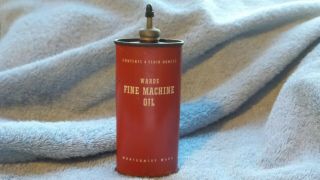 Vintage Lead Top Montgomery Wards Fine Machine Oil Can Gun Sewing Auto