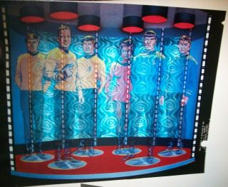 Star Trek 25th Anniversary Pinball Machine Transporter Animation Art Data East