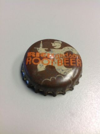Richardson Root Beer Cork Soda Cap Vintage Caps