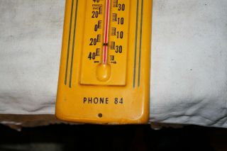 Antique Rare John Deere Advertising Thermometer,  Floyd Mesch Imp.  Stanton,  Nebr 5