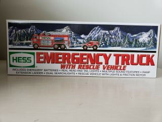 Hess Emergency Truck With Rescue Vehicle 2004