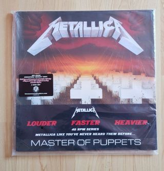 Metallica Master Of Puppets 45 Rpm Purple Vinyl.  Ltd 1000 Copies.  Still