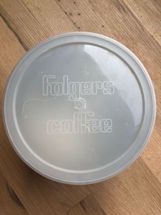 Vintage Folger ' s Coffee Can Tin Red Aroma Roasted 39oz Automatic Drip 4