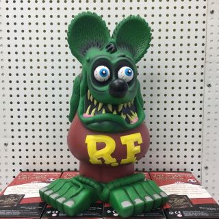 13 " Green Rat Fink Action Figure Big " Daddy " Ed Roth Gift Box