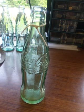 Vintage Coca Cola 6 Oz Coke Green Glass Bottle Suffolk,  Va 1923