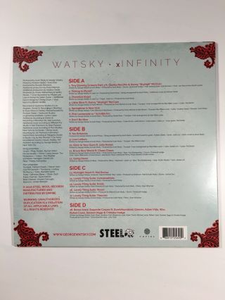 Watsky Infinity LP Red Colored Vinyl 2016 Record OOP Limited Edition 3