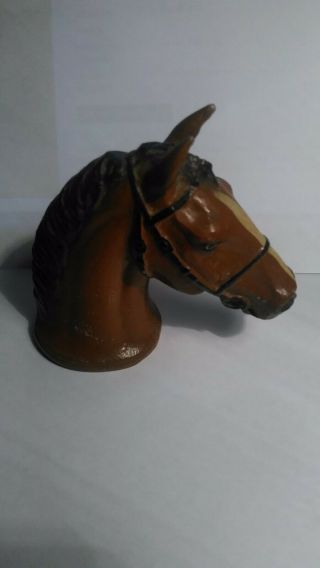 Antique Horse Head Cast Metal C.  1920 Made In Canada Bottle Opener