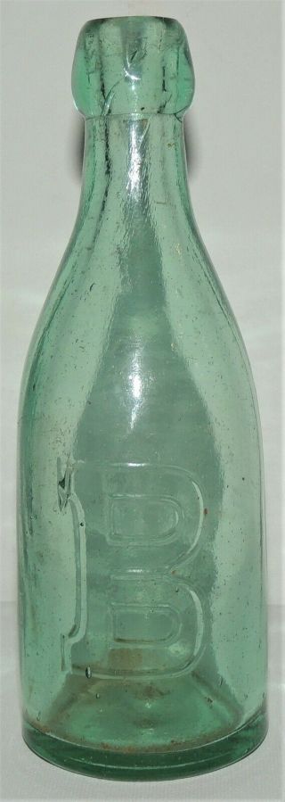 1870s Marysville Ca.  Charles Belding Soda Blob Top Bottle Antique Vintage