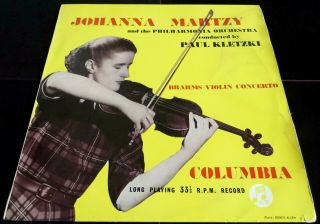 Brahms: Violin Concerto - Johanna Martzy Columbia 33cx 1165 Ed1 Lp
