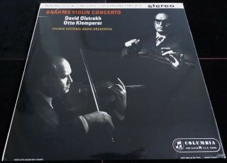 Brahms: Violin Concerto - Oistrakh / Klemperer Columbia Sax 2411 Ed1 Lp