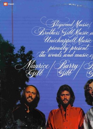 12in Promo - Bee Gees - Words And Music (rare Out Of Print) Nm