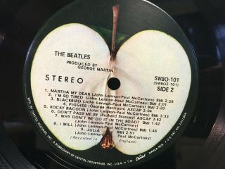 THE BEATLES - The White Album - 1968 - Apple Label (2 LP ' S/POSTER/4 PICS) 7