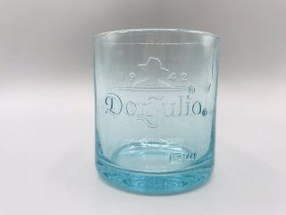 Don Julio Drinking Glass Cup Tequila Tumbler Rare Blue Aqua Sea Green Ships
