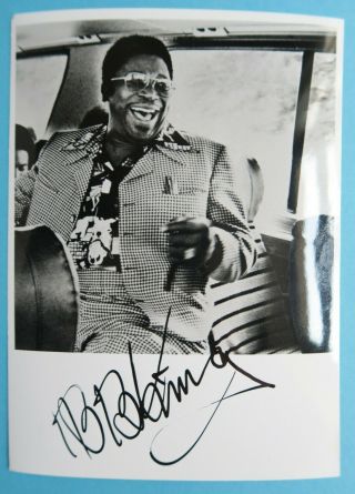 B.  B.  King In Person Signed Glossy Photo 5 X 7 Inch Autograph