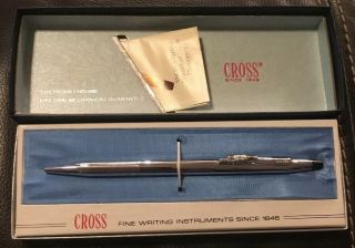 Cross Coca Cola “lustrous Chrome” Pen In Case