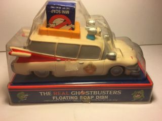 Rare 1986 The Real Ghostbusters Ecto - 1 Car Tv Movie Cartoon Floating Soap Dish