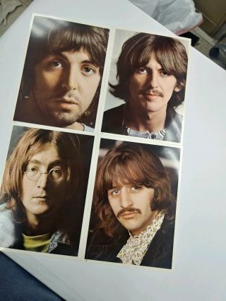 “The Beatles” White Album US 1968 2nd pressing w/unplayed records,  inserts 11