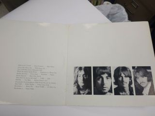 “The Beatles” White Album US 1968 2nd pressing w/unplayed records,  inserts 4