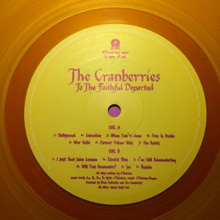 The Cranberries To The Faithful Departed Poster Sleeve Gold Vinyl UK 1996 10