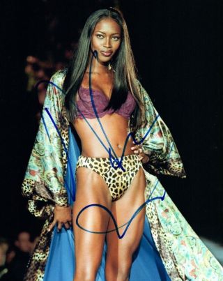 Naomi Campbell Signed Autographed 8x10 Photo Hot Sexy Model Vd