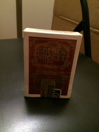 Golden Nugget Casino Deck Playing Cards Red Gold Las Vegas Gambling Hall 4