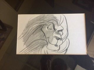 Disney Production Drawing From " The Lion King " Mufasa