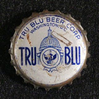 Tru Blu United States Capitol Cork Lined Beer Bottle Cap Crown Washington D.  C.