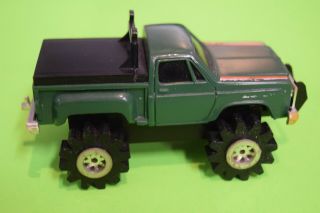 Vintage Schaper Stomper 4x4 Green Chevy Chevrolet Truck W/ Battery Cover 2