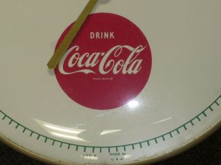 Early 1960’s Things Go Better W/ Coke Thermometer Sign Advertising 12” Soda Pop 3