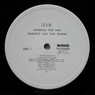 John Coltrane etc.  Interplay for 2 Trumpets and 2 Tenors on Prestige - JAPAN LP 3
