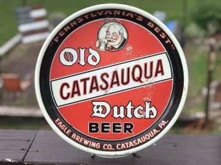 Old Dutch Premium Beer Tray Eagle Brewing Company Catasauqua Pennsylvania