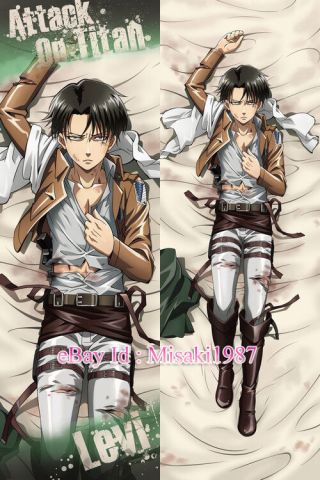 Attack On Titan Shingeki No Kyojin Dakimakura Levi Anime Body Pillow Cover Cases