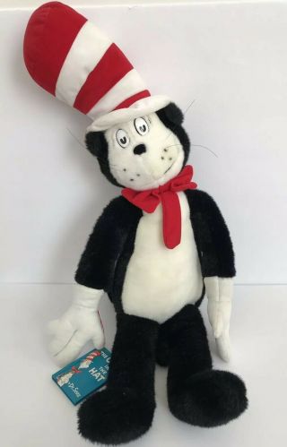1995 Dr Seuss Cat In A Hat Plush Stuffed Animal Toy 30 "