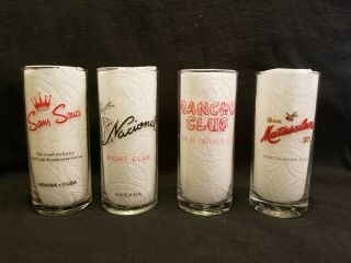 VTG Ron Matusalem 1872 Cuban Rum Famous Cuban Cabaret & Bar Glass w/original box 5